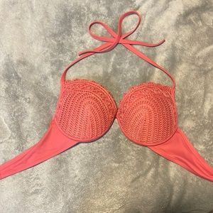 Crochet Pink Bathing Suite Top